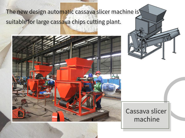 Cassava slicer machine for cassava chipping