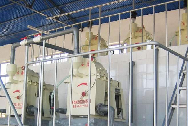 Wheat starch processing machine